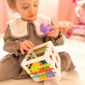 WOOPIE BABY Elastyczna Kostka Sensoryczna Sorter dla Dzieci Kolorowe Kształty 11 el.
