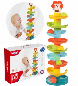 WOOPIE BABY Kulodrom Tor Kulkowy Zestaw Spirala + 6 Kulek