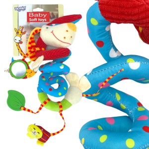 WOOPIE BABY Miękka Zawieszka Spirala do Wózka Łóżeczka Piesek Edukacyjna