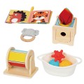 WOOPIE GREEN Box Pudełko XXL Montessori Edukacyjne 6w1 Sensoryczne 5-6 Miesięcy 13el. FSC