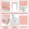 WOOPIE GREEN Drewniana Toaletka z Lustrem i Akcesoriami