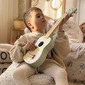 CLASSIC WORLD Drewniane Ukulele Gitara dla Dzieci Różowa