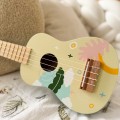 CLASSIC WORLD Drewniane Ukulele Gitara dla Dzieci Różowa