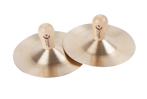 CLASSIC WORLD EDU Instrument Muzyczny Talerze (9 cm) dla Dzieci 2 szt.