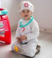 WOOPIE Strój Pielęgniarki Kitel Fartuszek z Czepkiem Pielęgniarki
