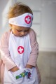 WOOPIE Strój Pielęgniarki Kitel Fartuszek z Czepkiem Pielęgniarki