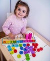 WOOPIE GREEN Układanka Nauka Liczenia i Kolorów Montessori 56 el.