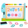 TOOKY TOY Duża Drewniana Tablica Dwustronna Magnetyczna+ Kredowa