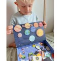 TOOKY TOY Układanka Magnetyczna Puzzle Montessori Pudełko Edukacyjne Kosmos 72 el.
