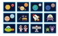TOOKY TOY Układanka Magnetyczna Puzzle Montessori Pudełko Edukacyjne Kosmos 72 el.