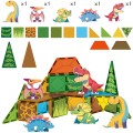 WOOPIE Magnetyczne Klocki Konstrukcyjne 7,5 cm Dino 30 el.