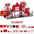 WOOPIE Klocki Magnetyczne 3D Zestaw Straż Pożarna 48el.