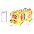 WOOPIE BABY Interaktywny Autobus Montessori Edukacyjny 6w1 Młoteczek Cymbałki +18 m